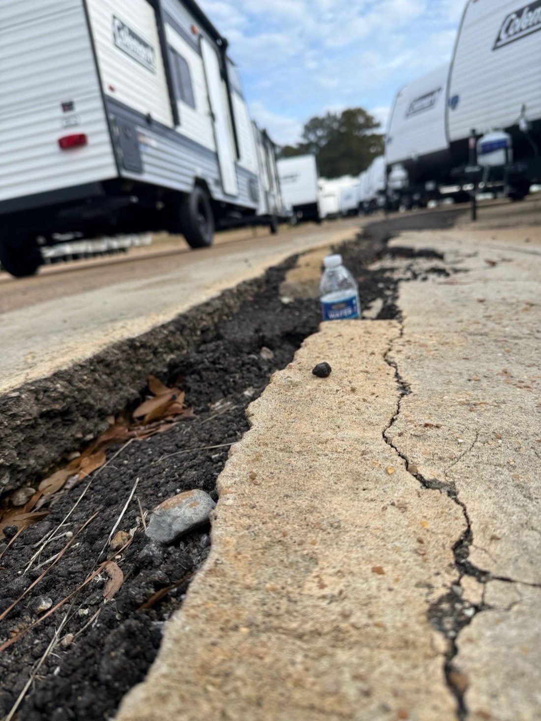 Gulfline Paving construction project — asphalt and concrete work