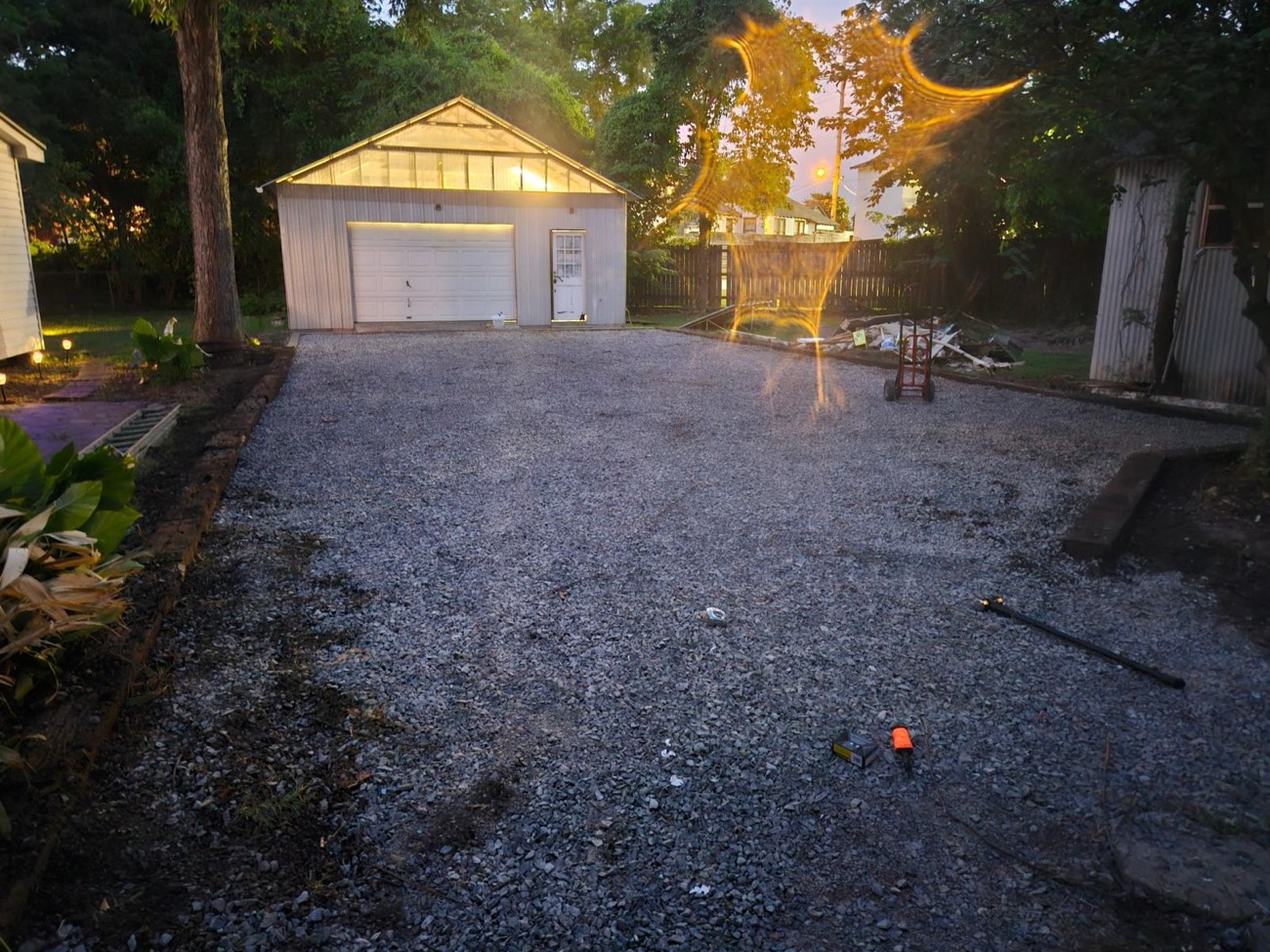 Gulfline Paving construction project — asphalt and concrete work