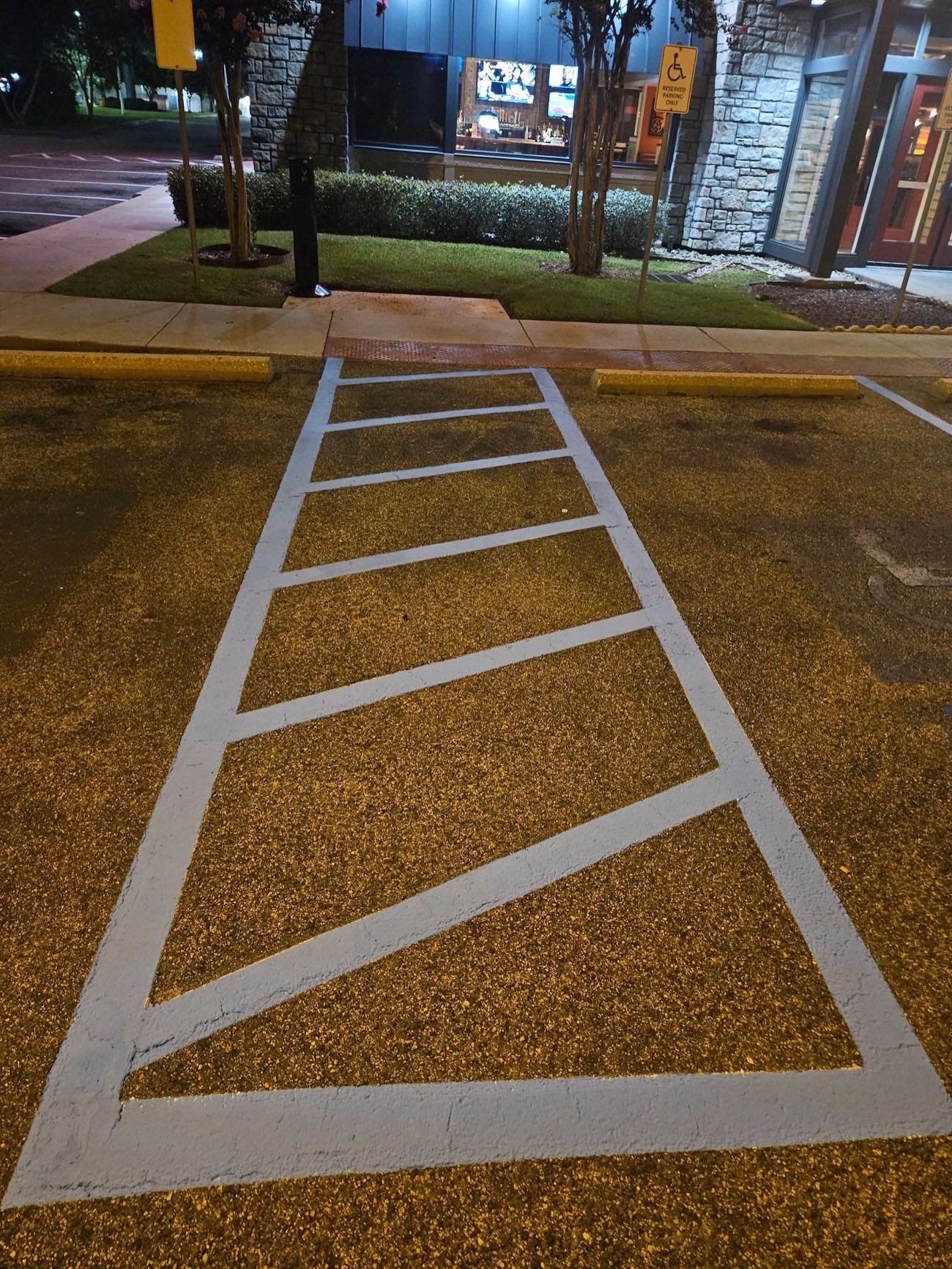 Gulfline Paving construction project — asphalt and concrete work