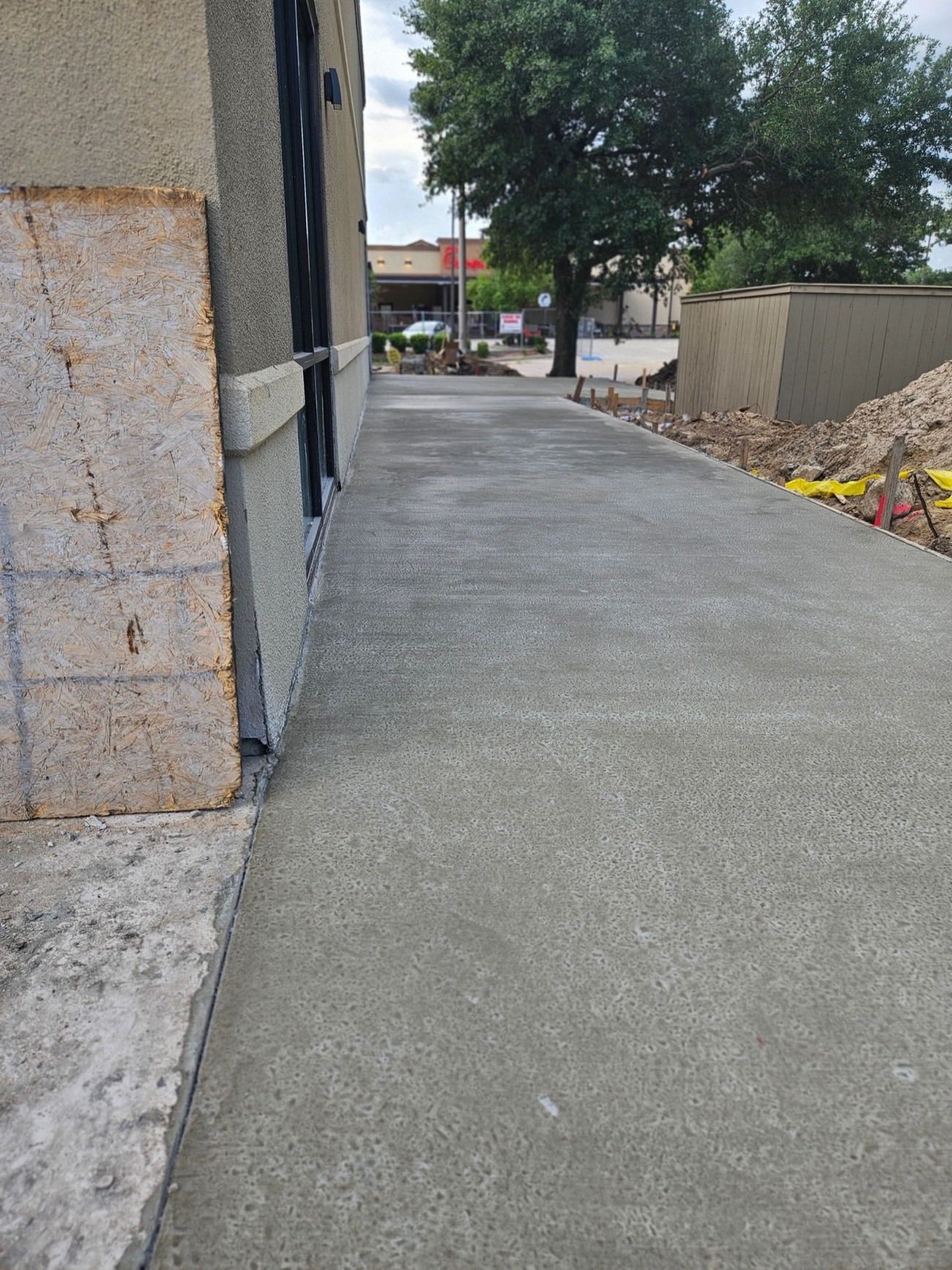 Gulfline Paving construction project — asphalt and concrete work