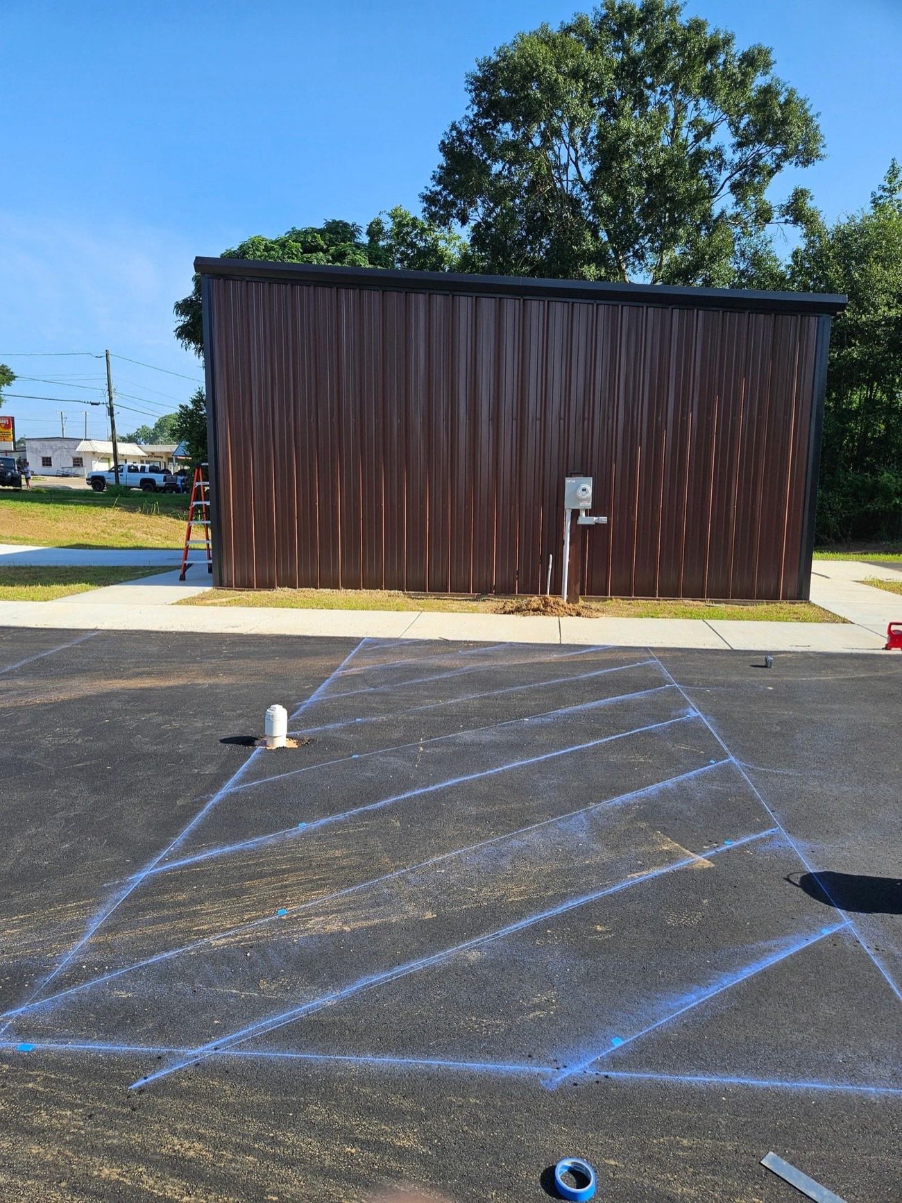 Gulfline Paving construction project on the Gulf Coast