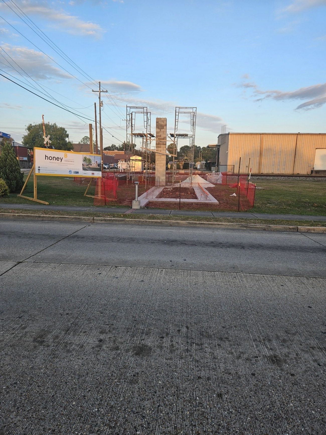 Gulfline Paving construction project — asphalt and concrete work