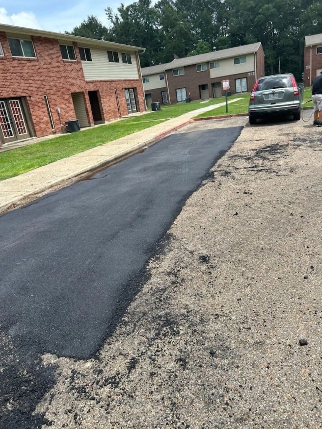 Gulfline Paving construction project on the Gulf Coast
