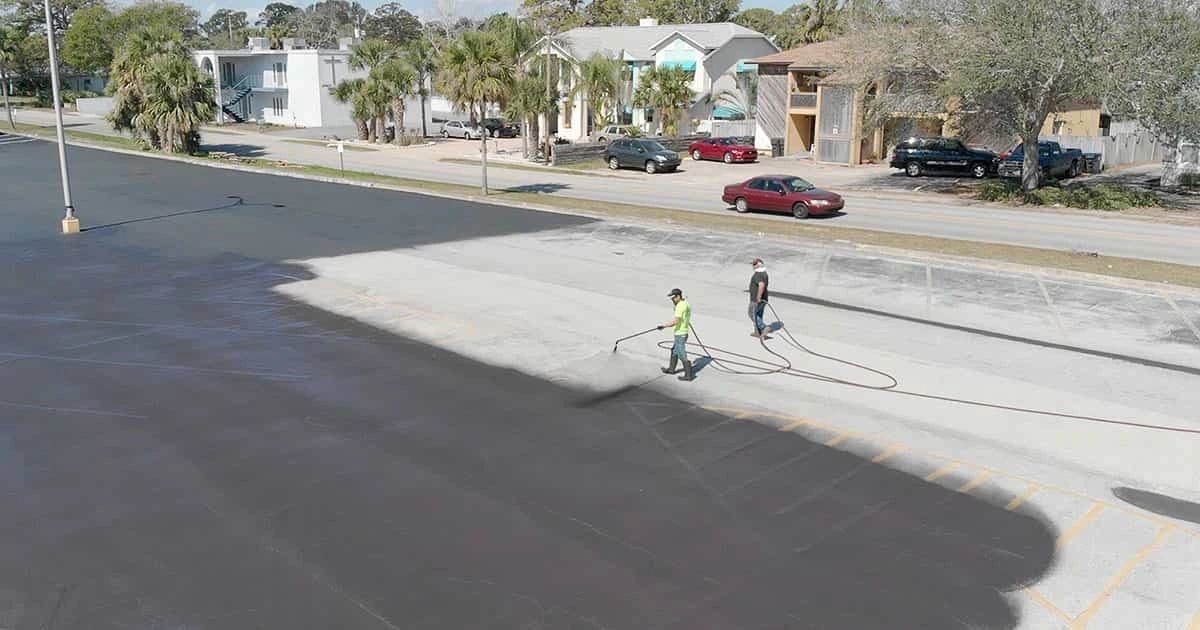 Gulfline Paving construction project on the Gulf Coast